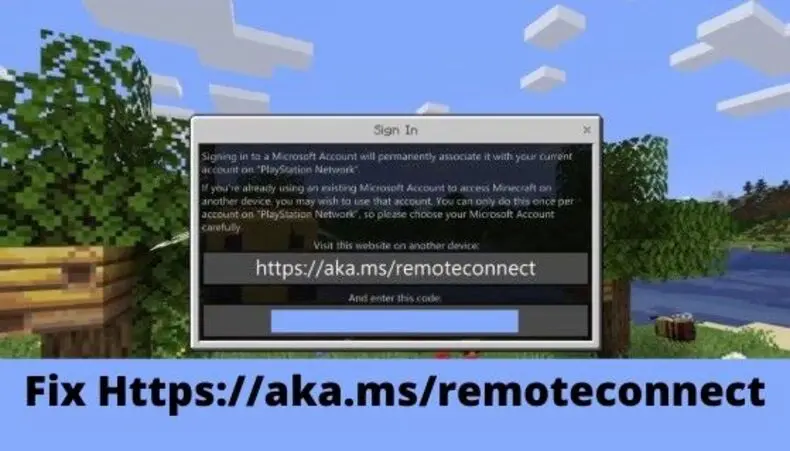 Aka Ms Remoteconnect Minecraft Tech Spotty