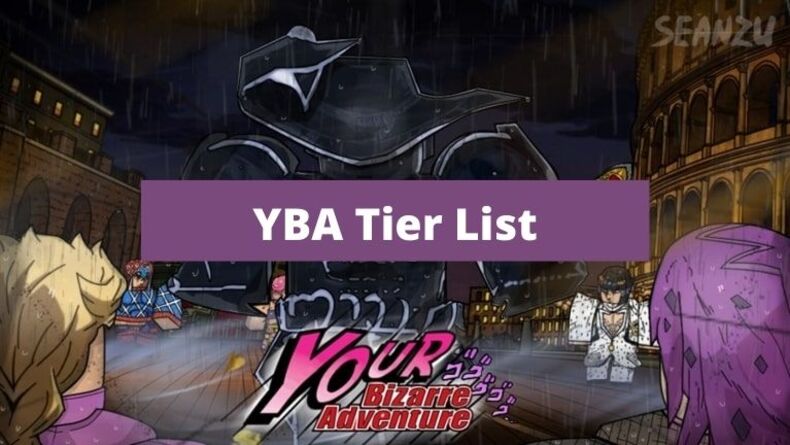 My YBA Stand Tier List!