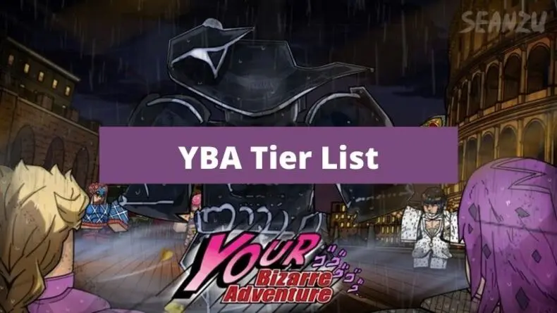 YBA SHINY STAND Tier List 